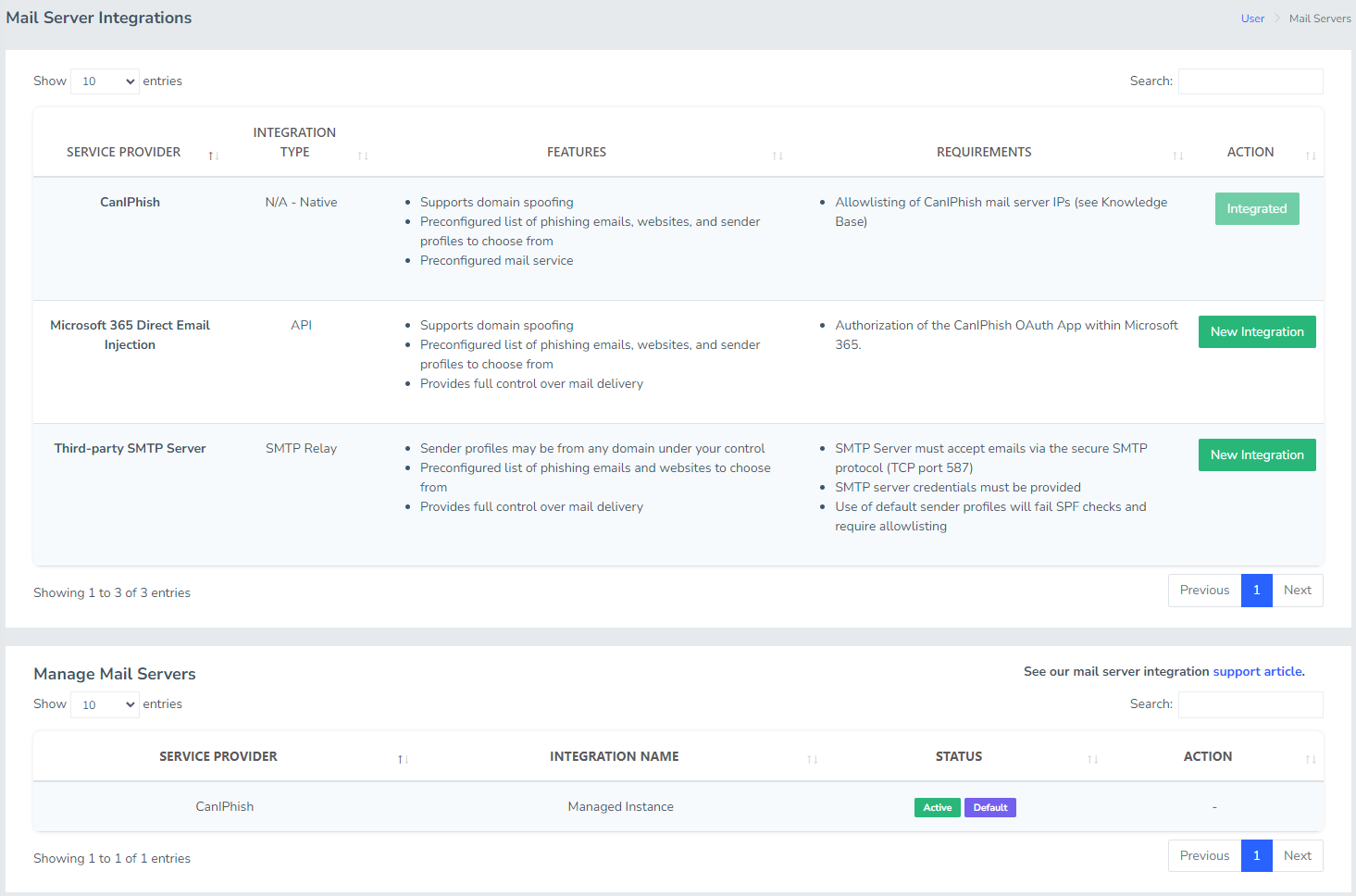 Mail Servers - Third-Party Integration – Knowledge Base